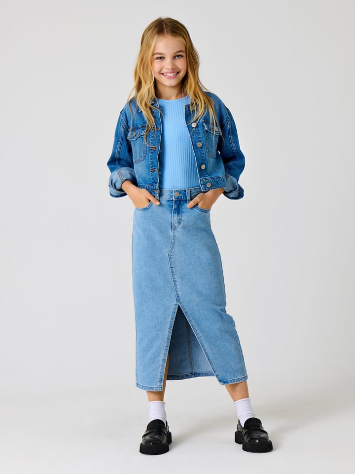 KIDS ONLY Spódnica dżinsowa w kolorze błękitnym rozmiar: 158