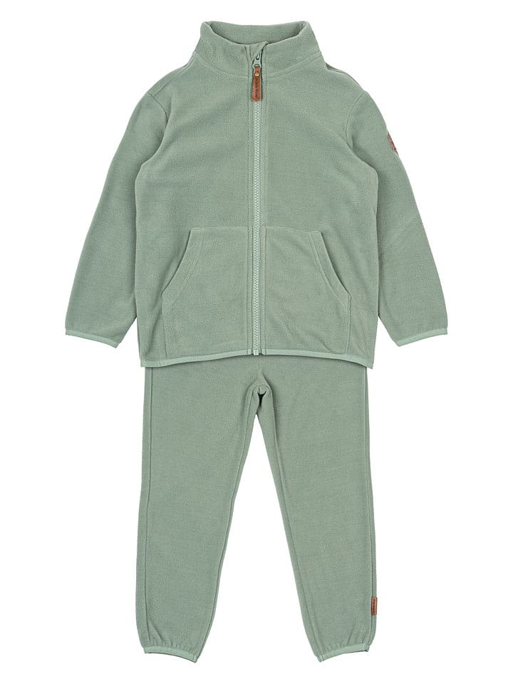 mikk-line 2-częściowy zestaw polarowy w kolorze zielonym rozmiar: 98