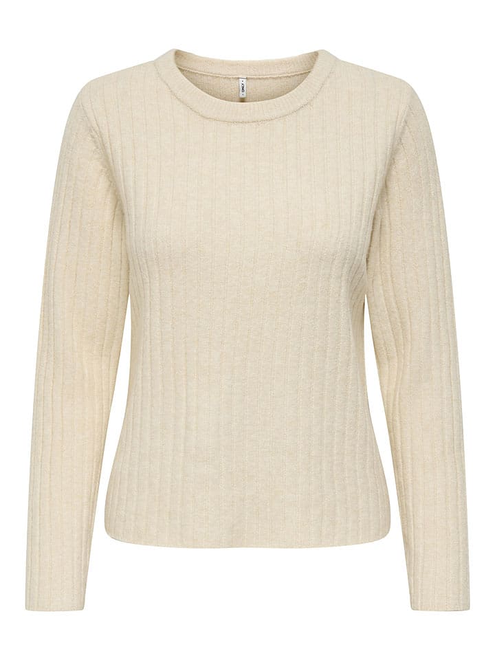 ONLY Sweter w kolorze beżowym rozmiar: L