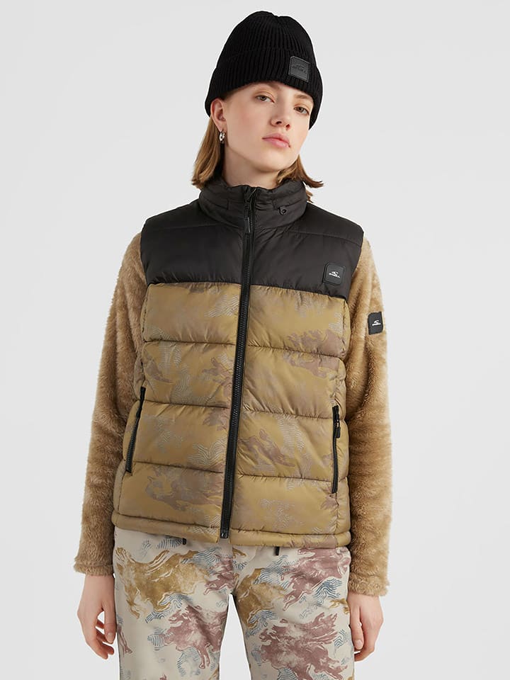 O'Neill Kamizelka pikowana "O'Riginals" w kolorze oliwkowo-czarnym rozmiar: XL