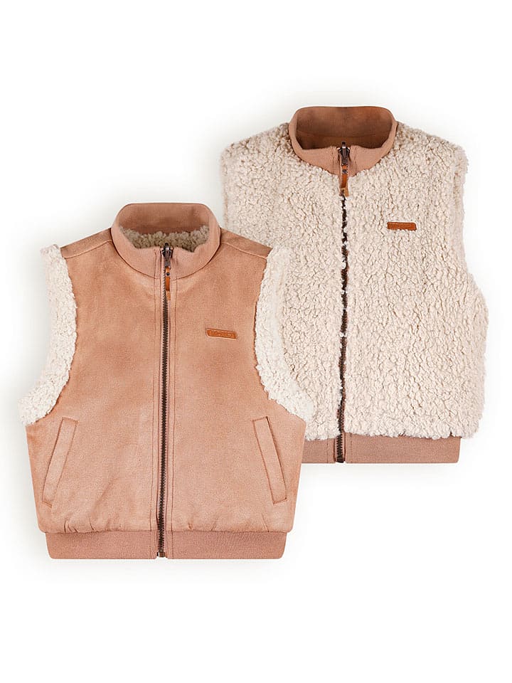 NONO Dwustronna kamizelka "Kenna" w kolorze kremowo-jasnoróżowym rozmiar: 122-140