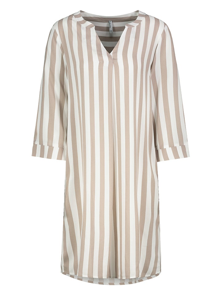 Sublevel Sukienka w kolorze beżowo-białym rozmiar: XL