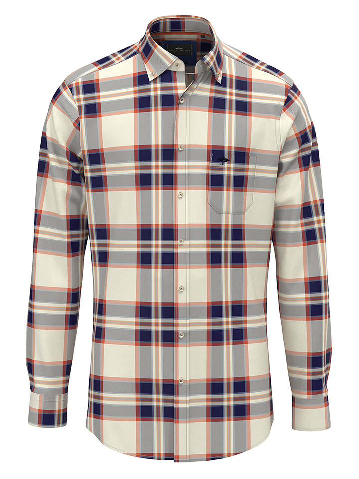 FYNCH-HATTON Koszula - Casual fit - w kolorze kremowym rozmiar: XL