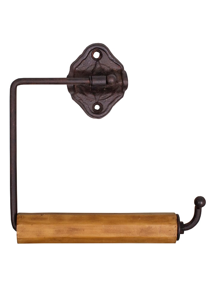 Anticline Uchwyt w kolorze brązowo-czarnym na papier toaletowy - 16 x 17 x 3 cm rozmiar: onesize