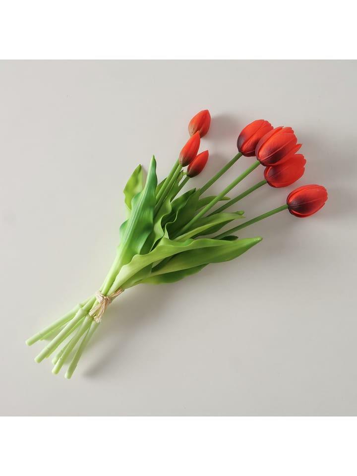 Boltze Bukiet dekoracyjny "Falona" w kolorze czerwono-zielonym - wys. 13 cm rozmiar: onesize