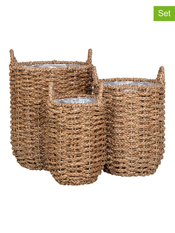 House Nordic Kosze (3 szt.) "Hue" w kolorze jasnobrązowym rozmiar: onesize