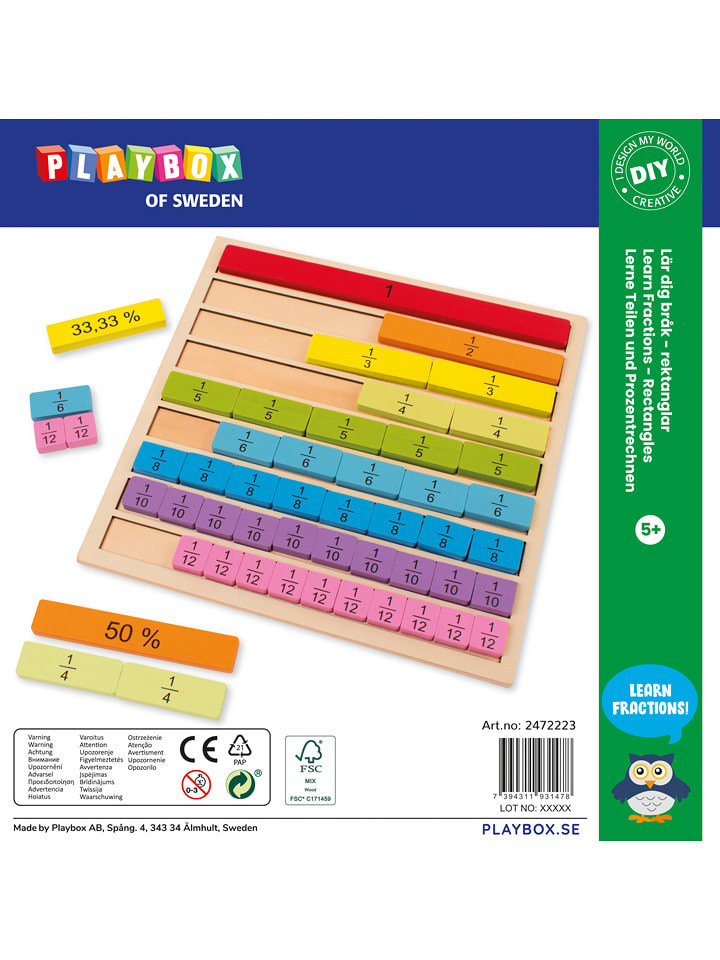 Playbox Klocki edukacyjne w różnych kolorach - 5+ rozmiar: onesize