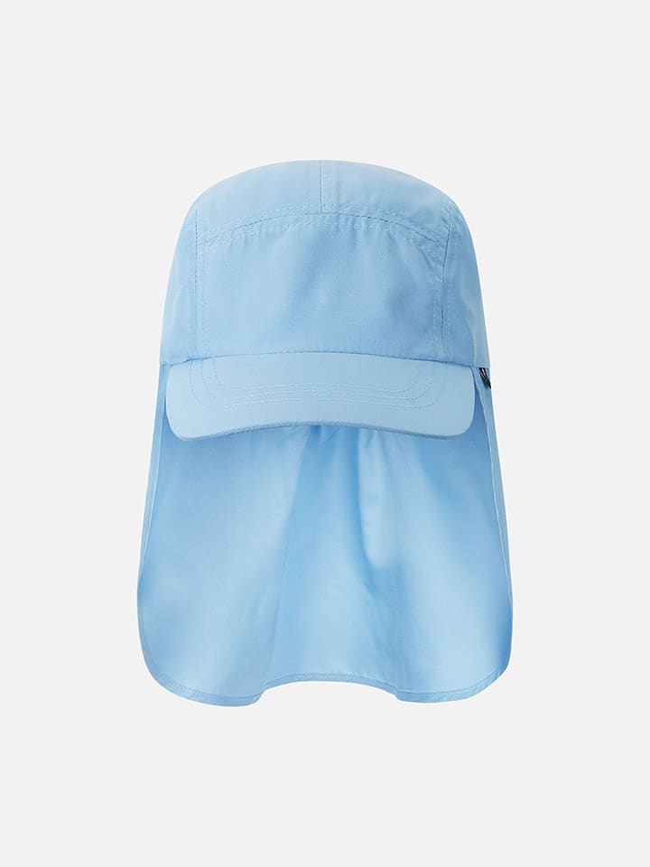 Reima Czapka "Biitsi" w kolorze błękitnym z osłoną karku rozmiar: 48 cm