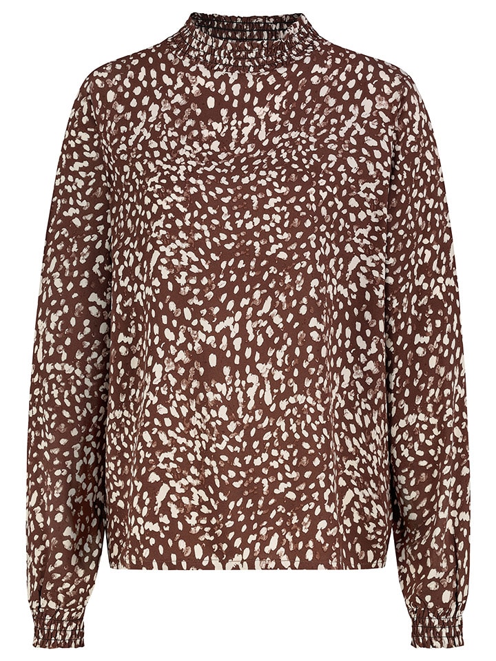 Sublevel Bluzka w kolorze brązowo-białym rozmiar: XL