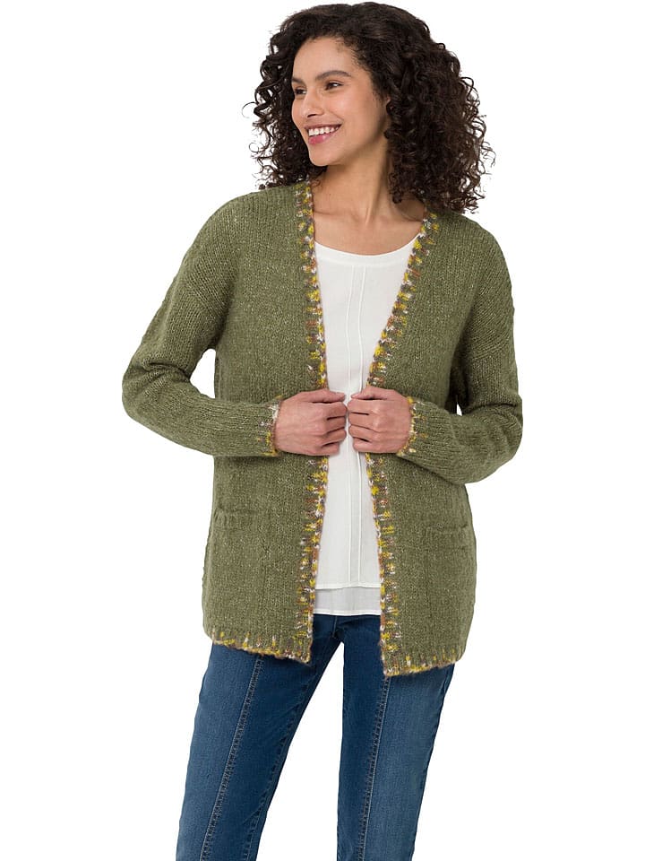 Heine Kardigan w kolorze khaki rozmiar: 36