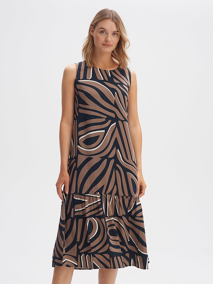 OPUS Sukienka w kolorze jasnobrązowym rozmiar: 38