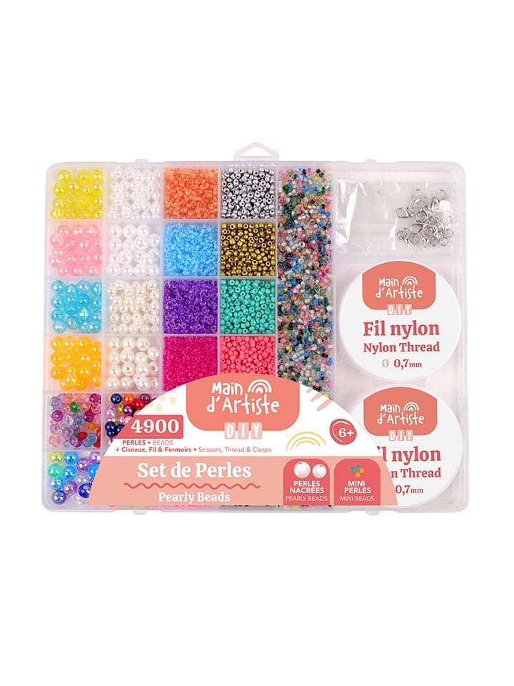 MGM 4900-częściowy zestaw koralików w różnych kolorach - 6+ rozmiar: onesize