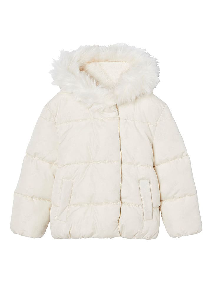 vertbaudet Kurtka zimowa w kolorze kremowym rozmiar: 128