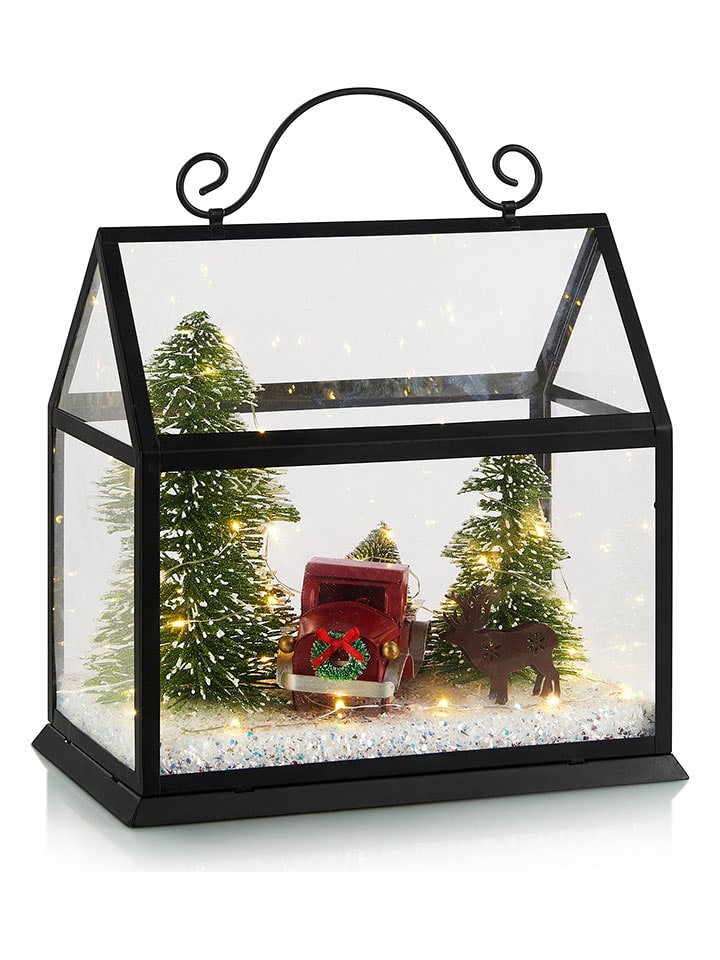 Marksljöd Dekoracja LED "House" w kolorze czarnym - 24,2 x 25 cm rozmiar: onesize