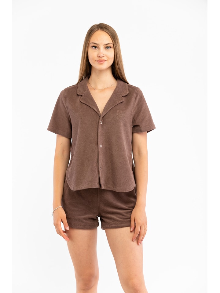 Stronger Koszula "Pebble" w kolorze jasnobrązowym rozmiar: S