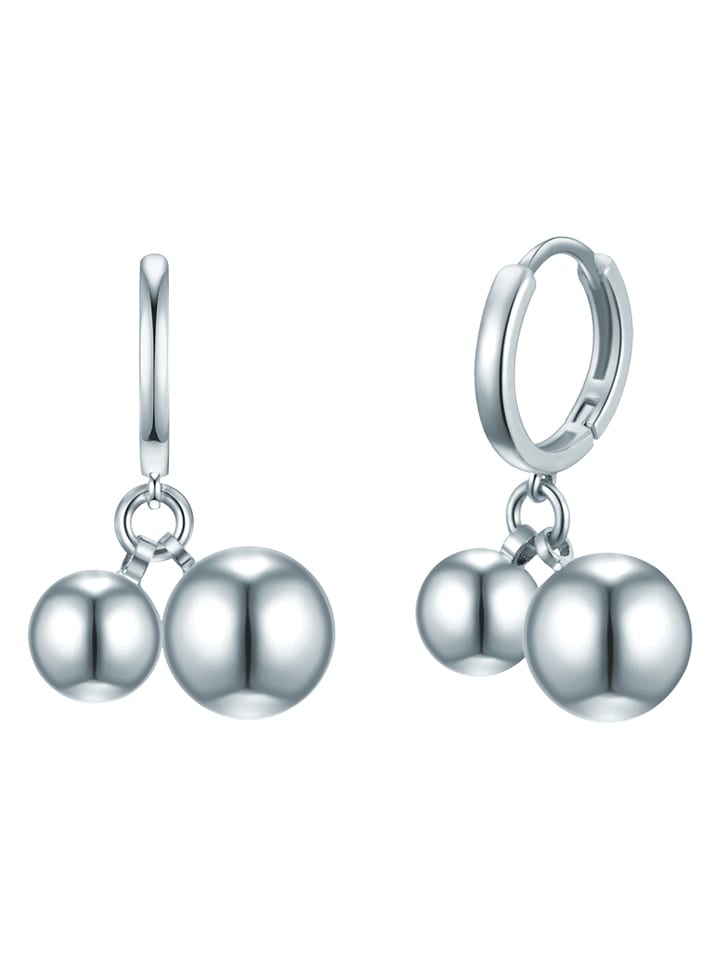 Lulu & Jane Posrebrzane kolczyki-kreole rozmiar: onesize