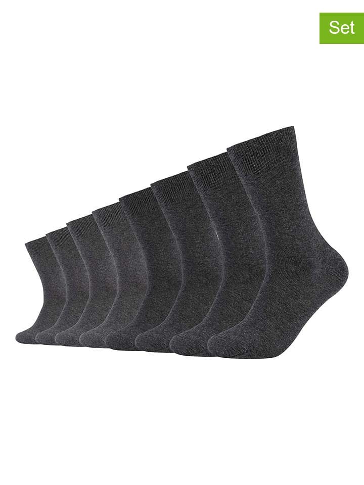 s.Oliver Skarpety (8 par) w kolorze antracytowym rozmiar: 39-42