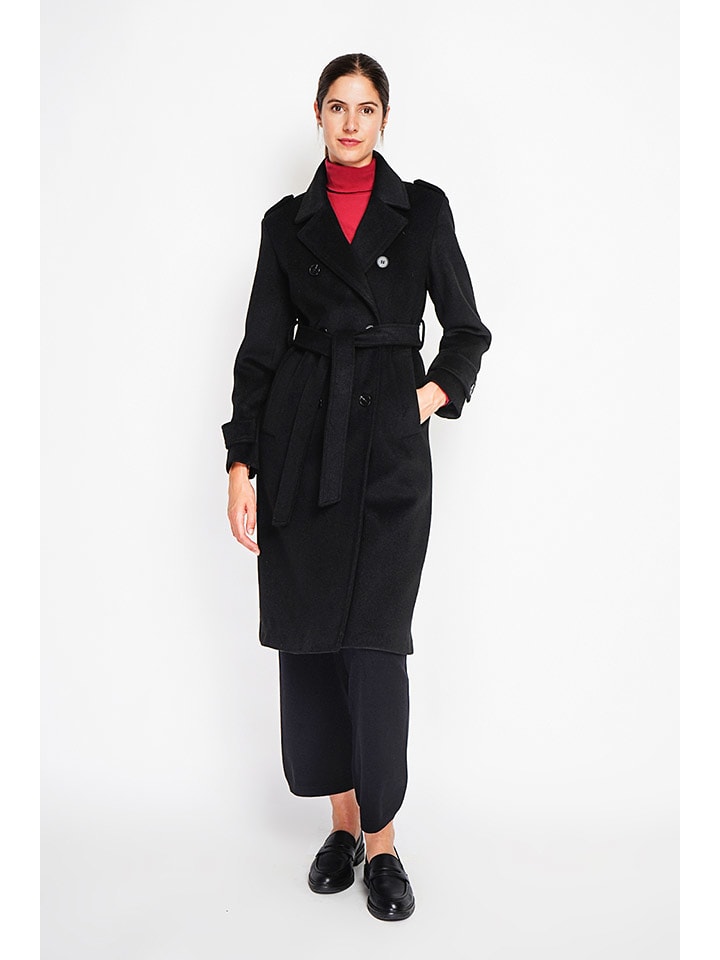 ASSUILI Płaszcz przejściowy w kolorze czarnym rozmiar: 34