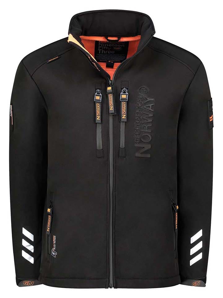 Geographical Norway Kurtka softshellowa "Richywood" w kolorze czarnym rozmiar: XXL