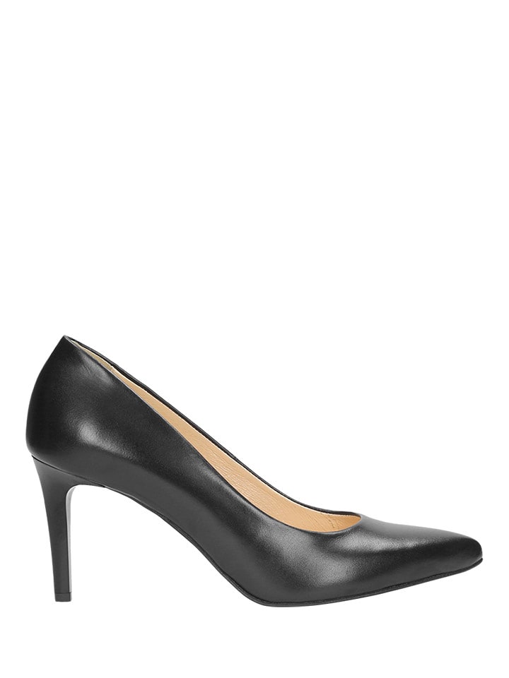 Wojas Skórzane czółenka w kolorze czarnym rozmiar: 35