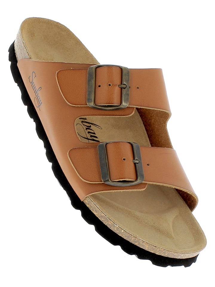 Sunbay Klapki "Trefle" w kolorze karmelowym rozmiar: 39