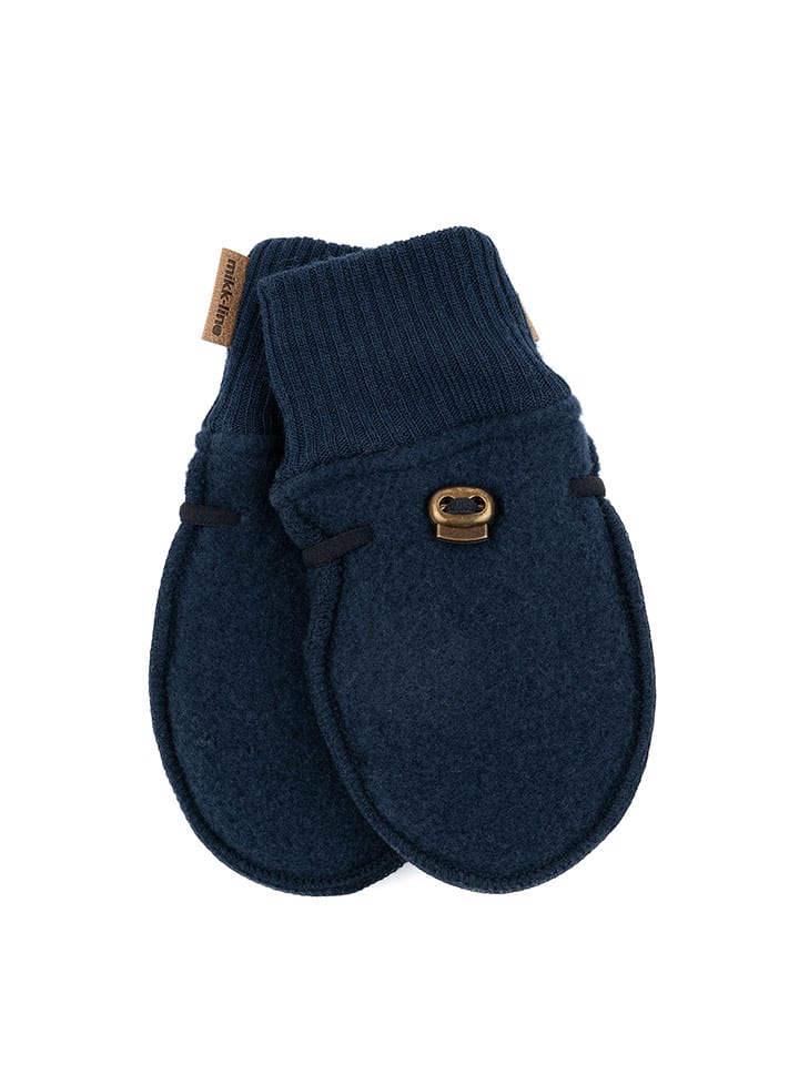 mikk-line Wełniane rękawiczki w kolorze granatowym rozmiar: 74/80