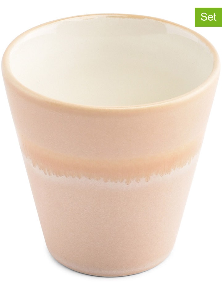 Salt and Pepper Kubki (4 szt.) "Flow" w kolorze jasnoróżowym - 180 ml rozmiar: onesize