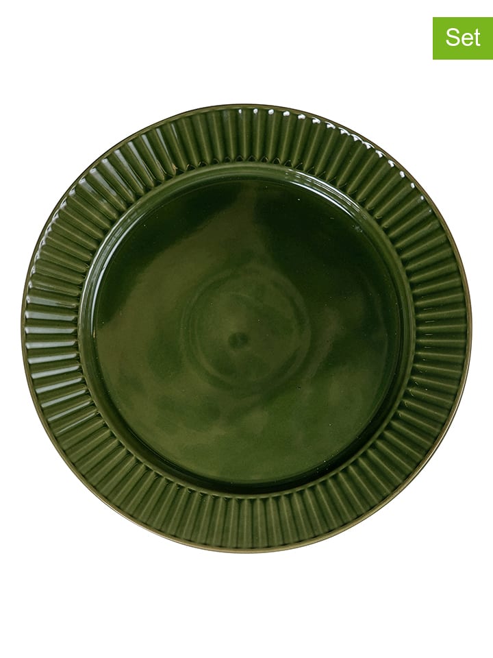Sagaform Talerze obiadowe (4 szt.) w kolorze zielonym - Ø 27,5 cm rozmiar: onesize