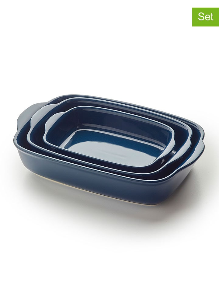 Sauter Naczynia żaroodporne (3 szt.) w kolorze granatowym rozmiar: onesize