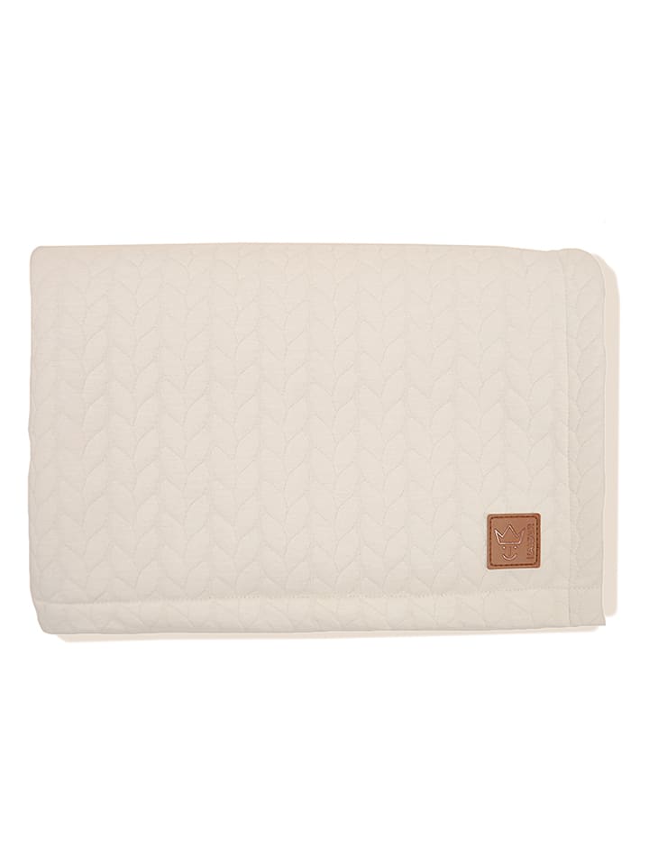 Kaiser Naturfellprodukte Koc "Quilly" w kolorze kremowym - 100 x 75 cm rozmiar: onesize