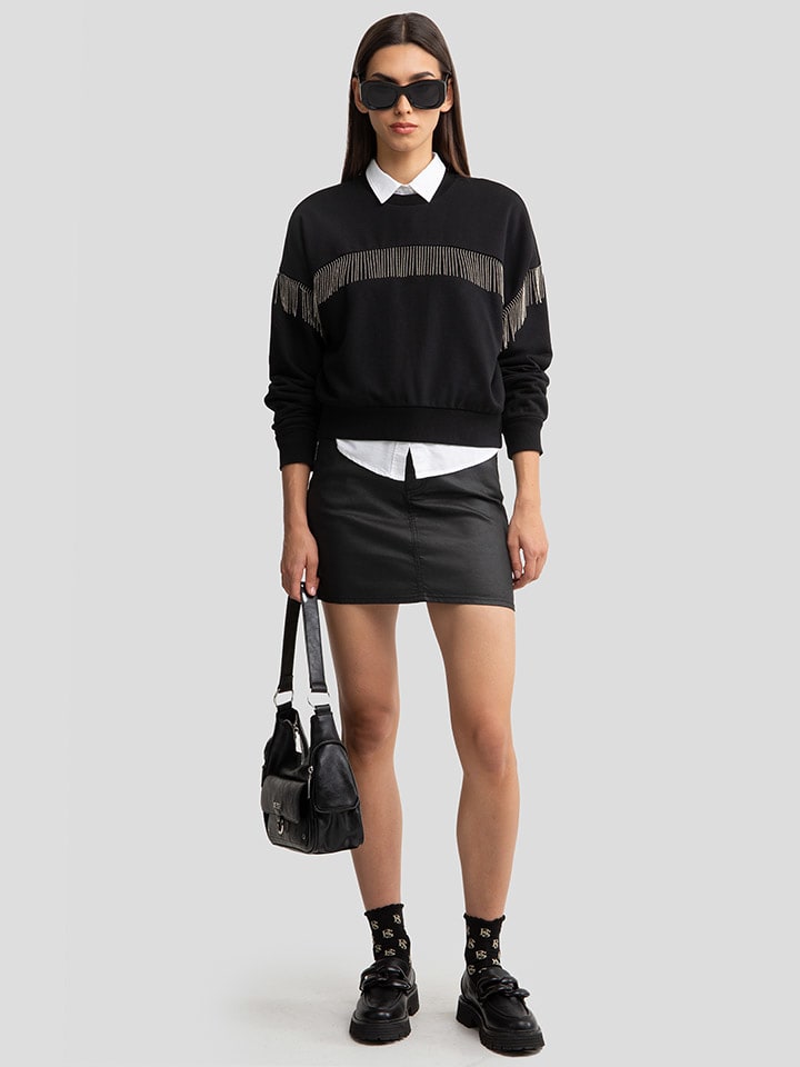 BIG STAR Spódnica w kolorze czarnym rozmiar: W29