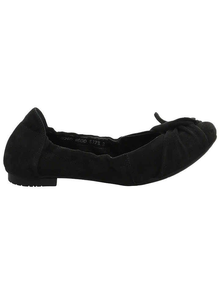 Think! Skórzane baleriny "Balla" w kolorze czarnym rozmiar: 38