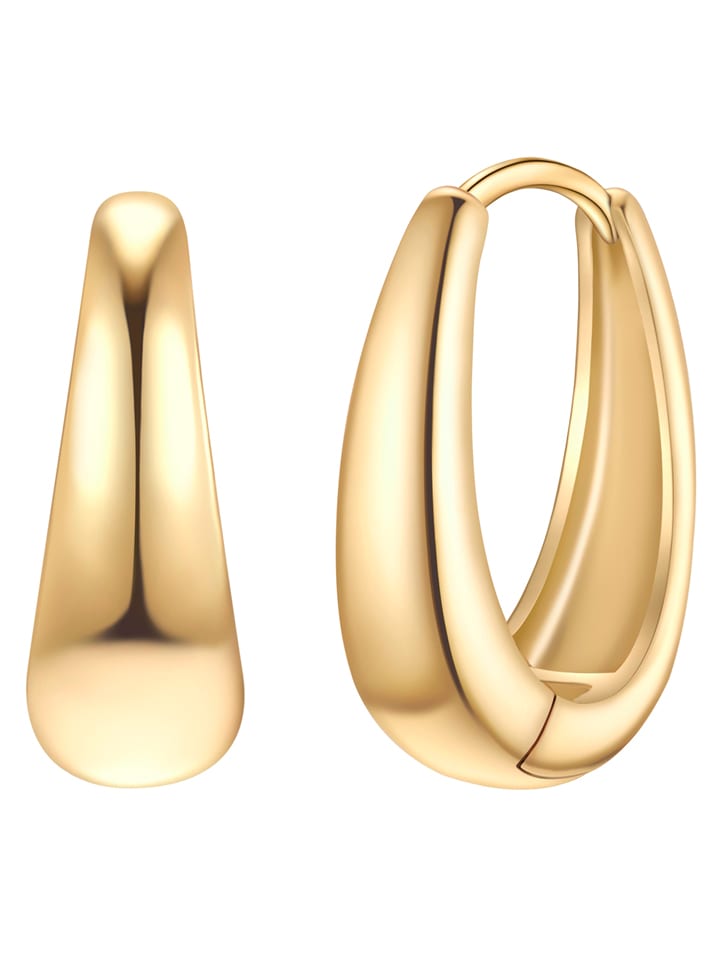 Yokoamii Pozłacane kolczyki-kreole rozmiar: onesize