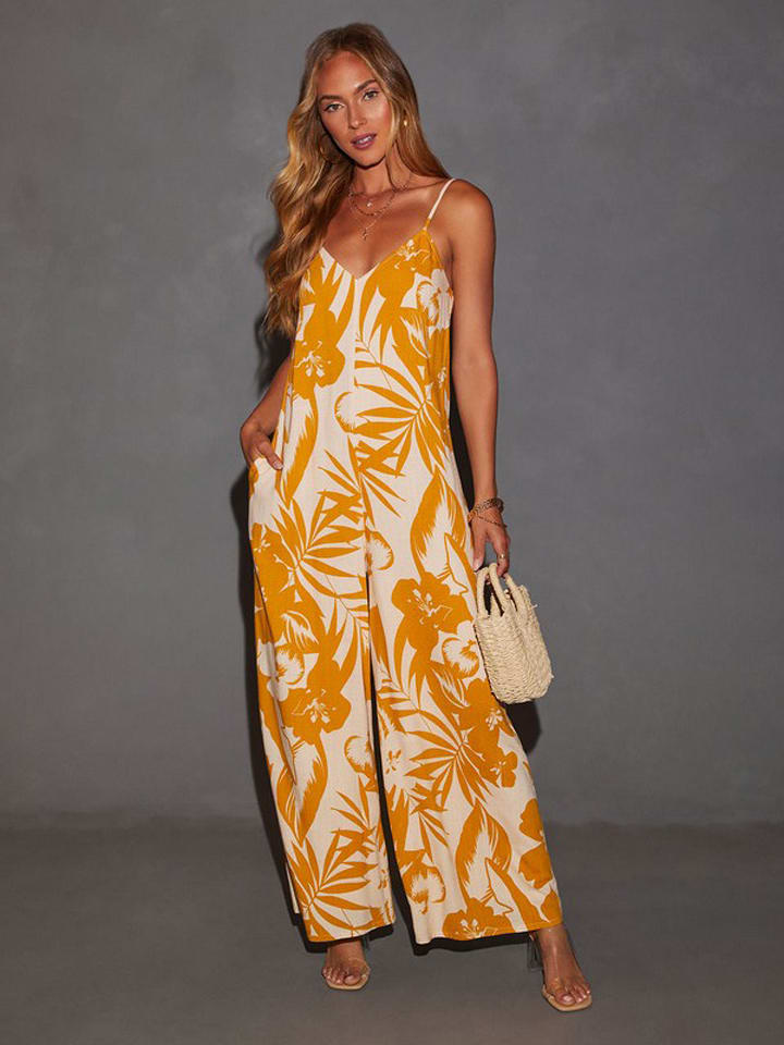 Milan Kiss Kombinezon w kolorze żółto-kremowym rozmiar: XL