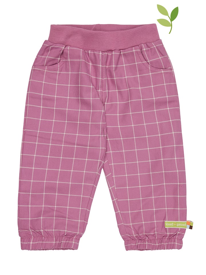 loud + proud Spodnie dresowe w kolorze fioletowym rozmiar: 98/104