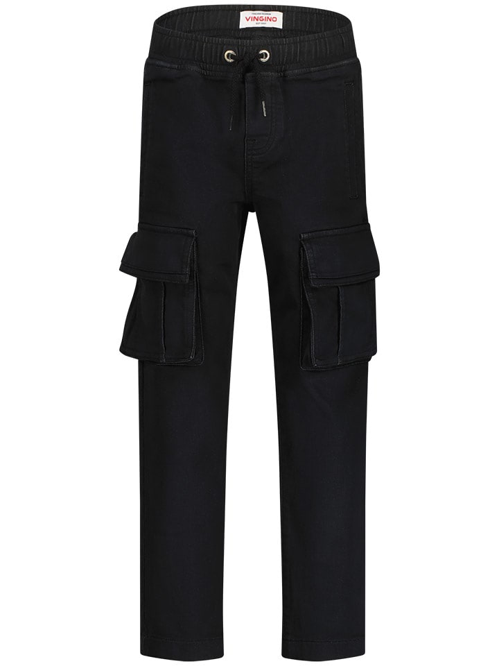 Vingino Bojówki w kolorze czarnym rozmiar: 128