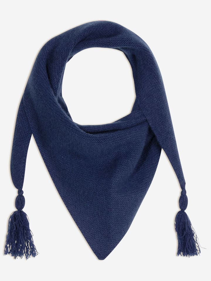 Perfect Cashmere Kaszmirowy szal "Condeixa" w kolorze granatowym - 103 x 49 cm rozmiar: onesize