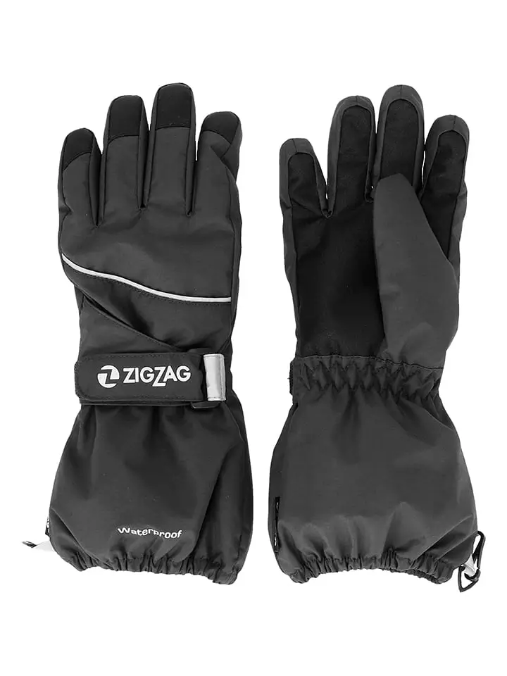 Zigzag Rękawiczki narciarskie "Kempston" w kolorze czarnym rozmiar: 116/122