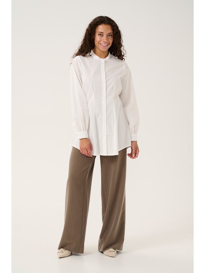 CULTURE Bluzka "Jink" w kolorze białym rozmiar: XL