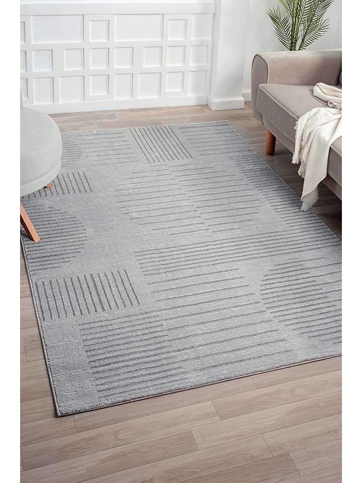 ABERTO DESIGN Dywan "Claude" w kolorze jasnoszarym rozmiar: 100x300 cm