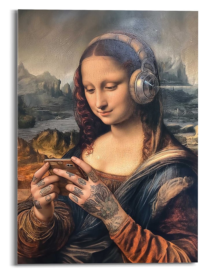 Orangewallz Druk artystyczny "Mona Lisa" rozmiar: 50x70 cm