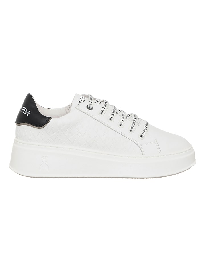 Patrizia Pepe Skórzane sneakersy w kolorze białym rozmiar: 41
