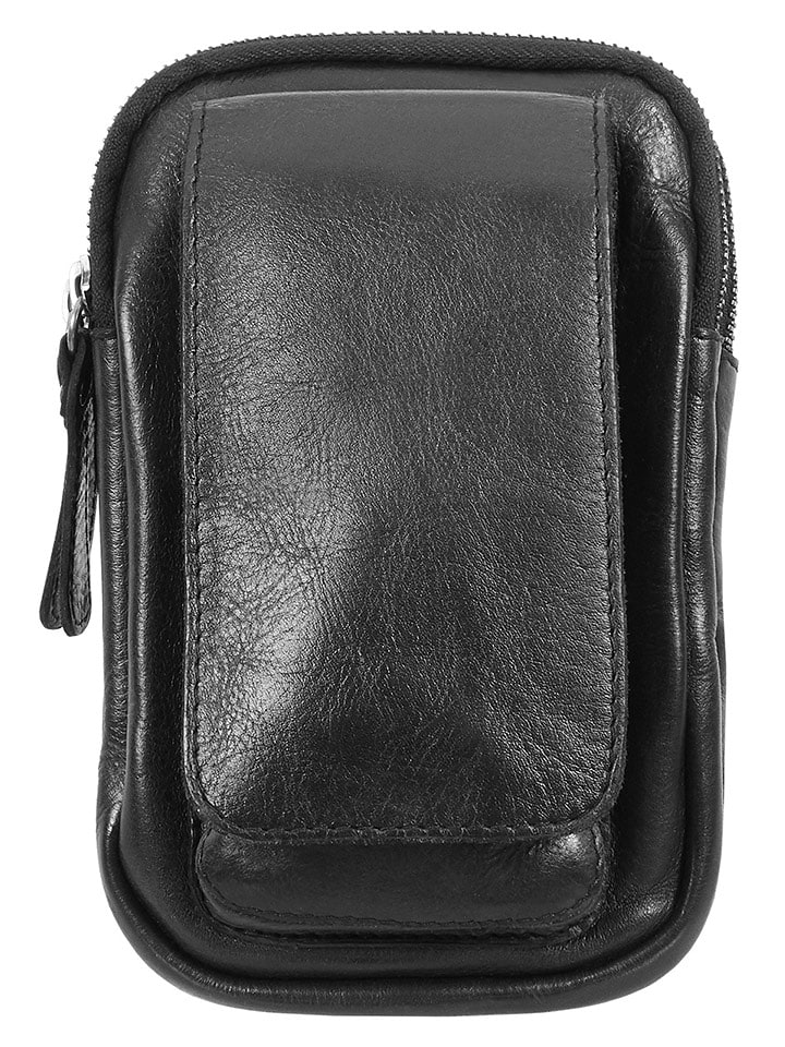 Wojas Skórzana torebka w kolorze czarnym - 13 x 18 x 7 cm rozmiar: onesize