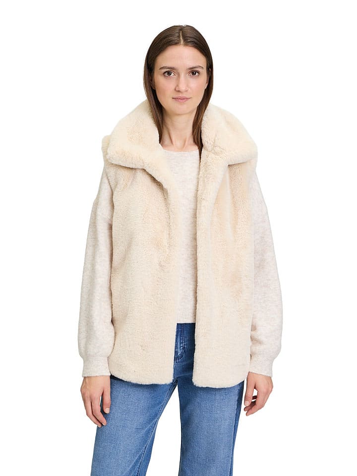 CARTOON Kamizelka pluszowa w kolorze beżowym rozmiar: 42