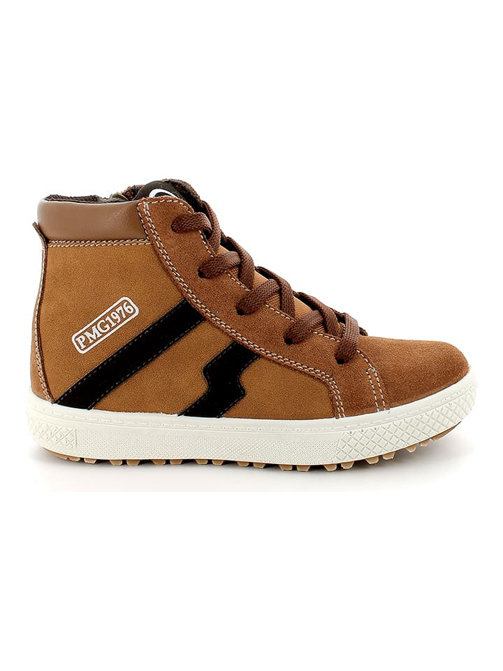 Primigi Skórzane sneakersy w kolorze jasnobrązowym rozmiar: 35