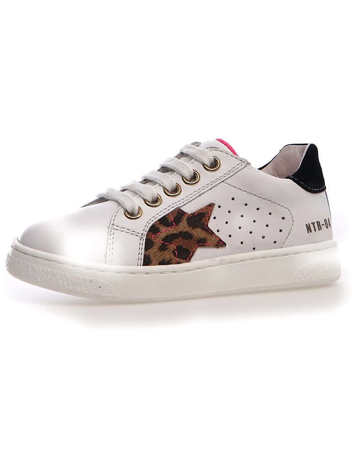 Naturino Sneakersy "Pinn" w kolorze białym rozmiar: 23