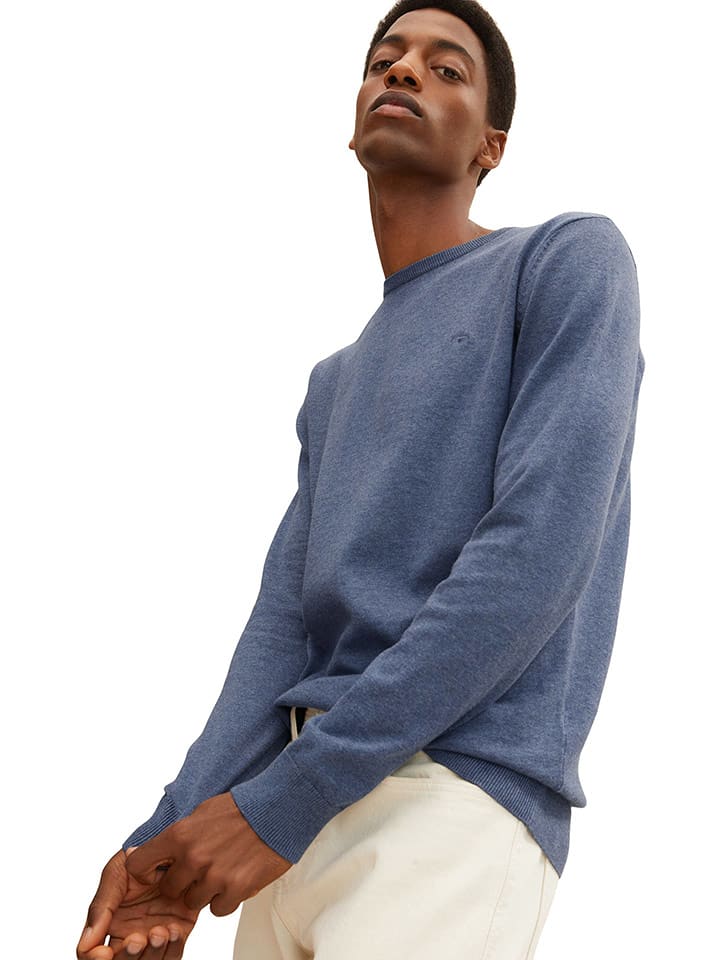 Tom Tailor Sweter w kolorze szaroniebieskim rozmiar: L