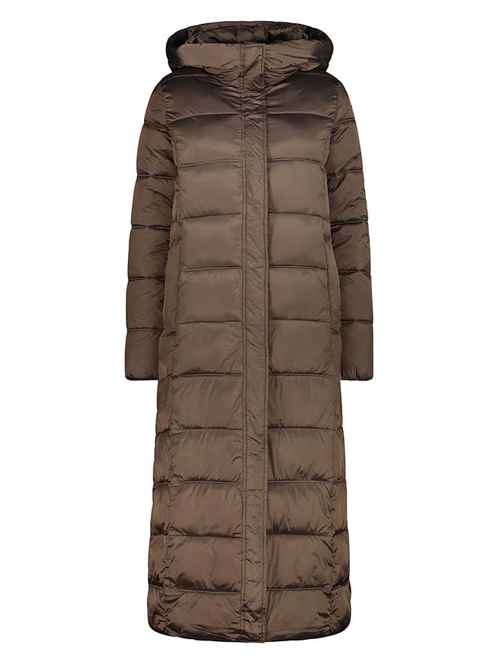 CMP Płaszcz pikowany w kolorze brązowym rozmiar: 36