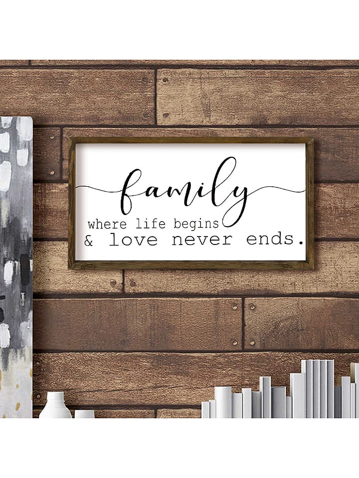 ABERTO DESIGN Druk artystyczny w ramce - 50 x 25 cm rozmiar: onesize