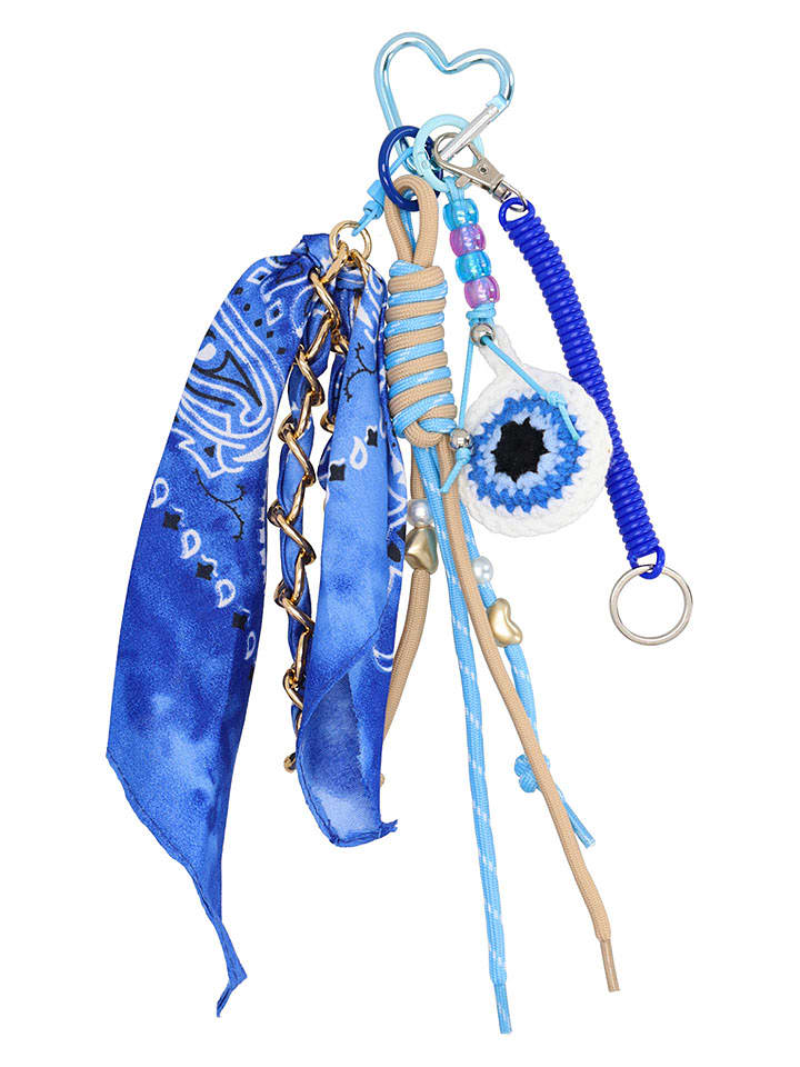 Beagles Brelok "Trendy" w kolorze niebieskim do kluczy i torebek rozmiar: onesize